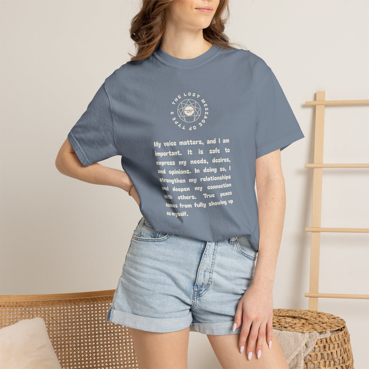 Enneagram Type 9 Daily Affirmation T-Shirt | The Lost Message