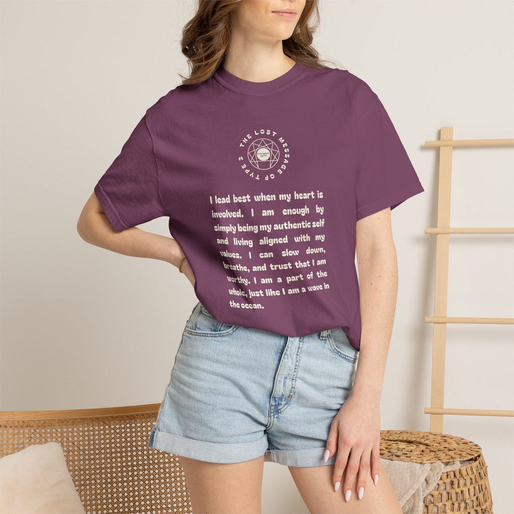Enneagram Type 3 Daily Affirmation T-Shirt | The Lost Message